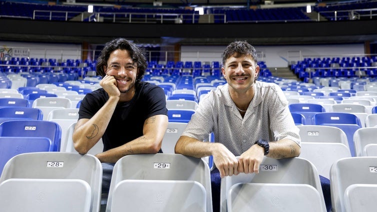 Javy y Pablo Imbroda, hermanos y artistas, tras la entrevista con SUR en el Martín Carpena.