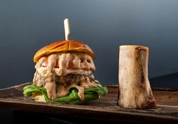 Maroma, una de las burgers de Kanival con tuétano de vaca.