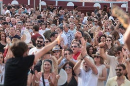 Una visión desde el escenario del Tardeo Summer, este sábado, en La Malagueta.
