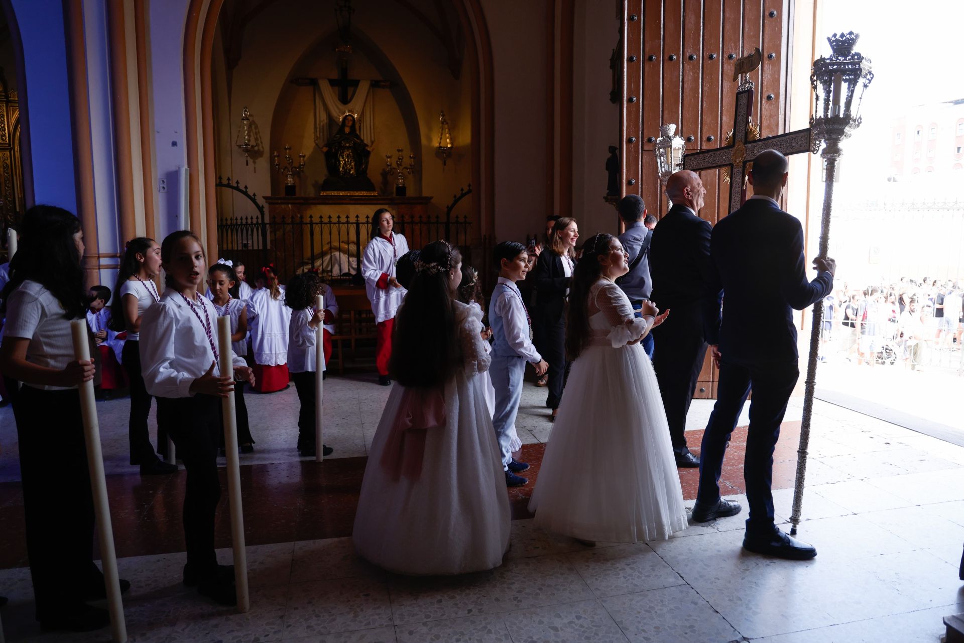 Salida procesional de la Virgen de la Trinidad