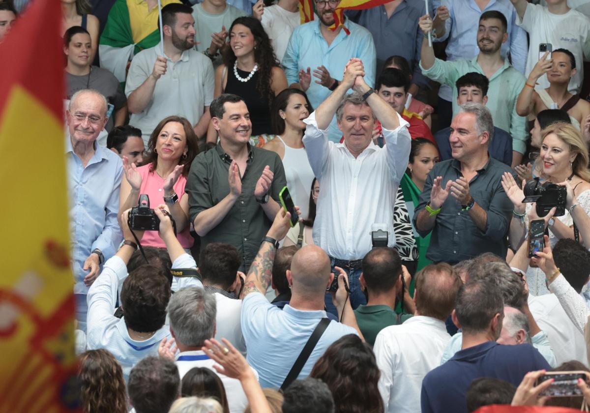 Feijóo insiste desde Málaga en pedir elecciones para «dar una oportunidad a la buena política»