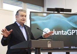 Antonio Sanz, durante la presentación.
