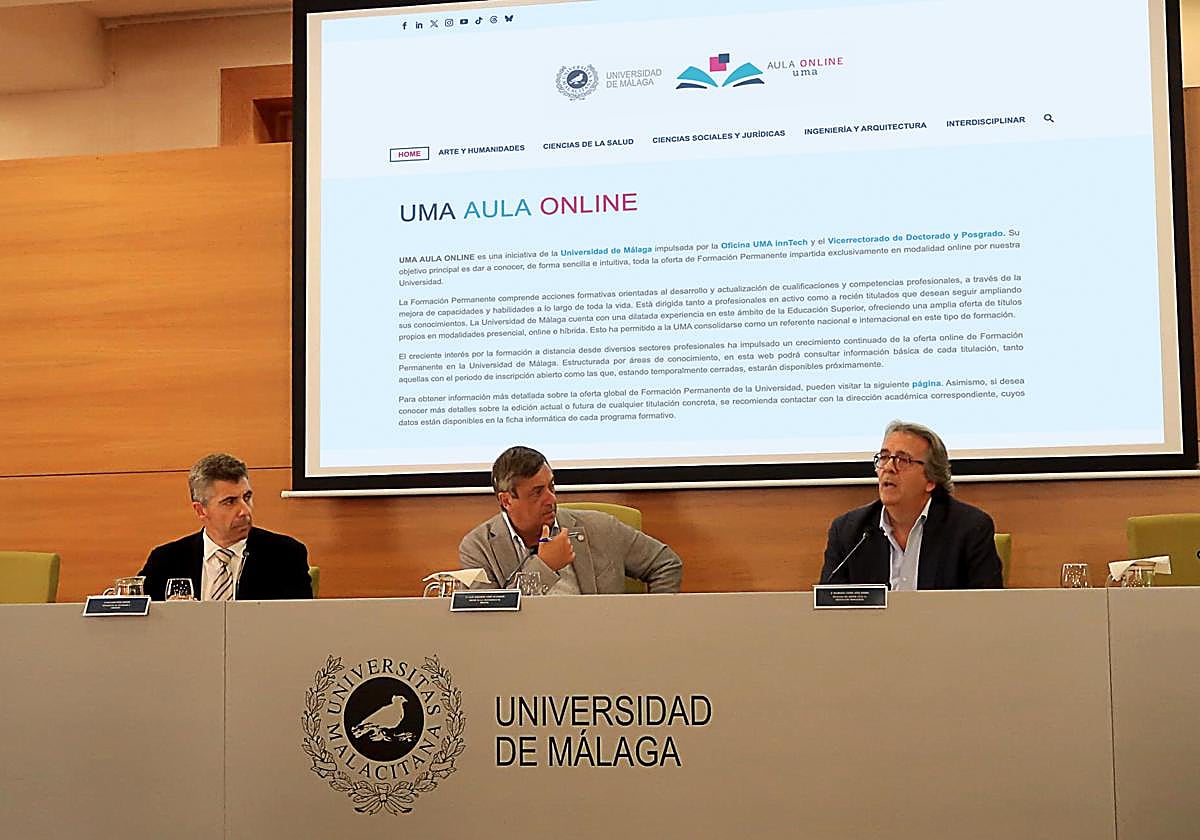 Una imagen de la presentación de la plataforma virtual.