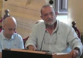 El representantes de los trabajadores de Parcemasa Miguel Ángel Casado, durante su intervención este lunes en la comisión de Medio Ambiente.