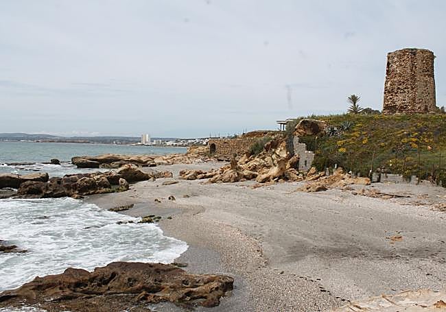 Playa de Punta Chuerra, en Manilva.