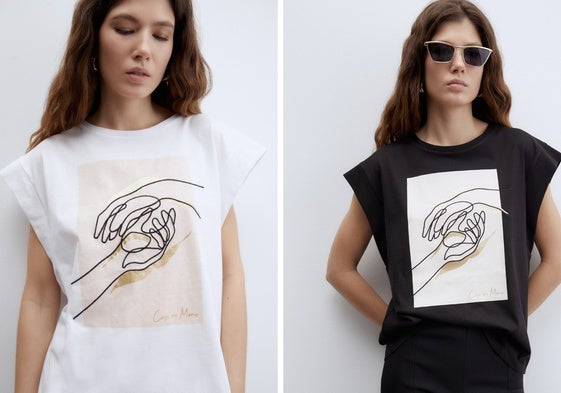 La camiseta se podrá adquirir en blanco o en negro.