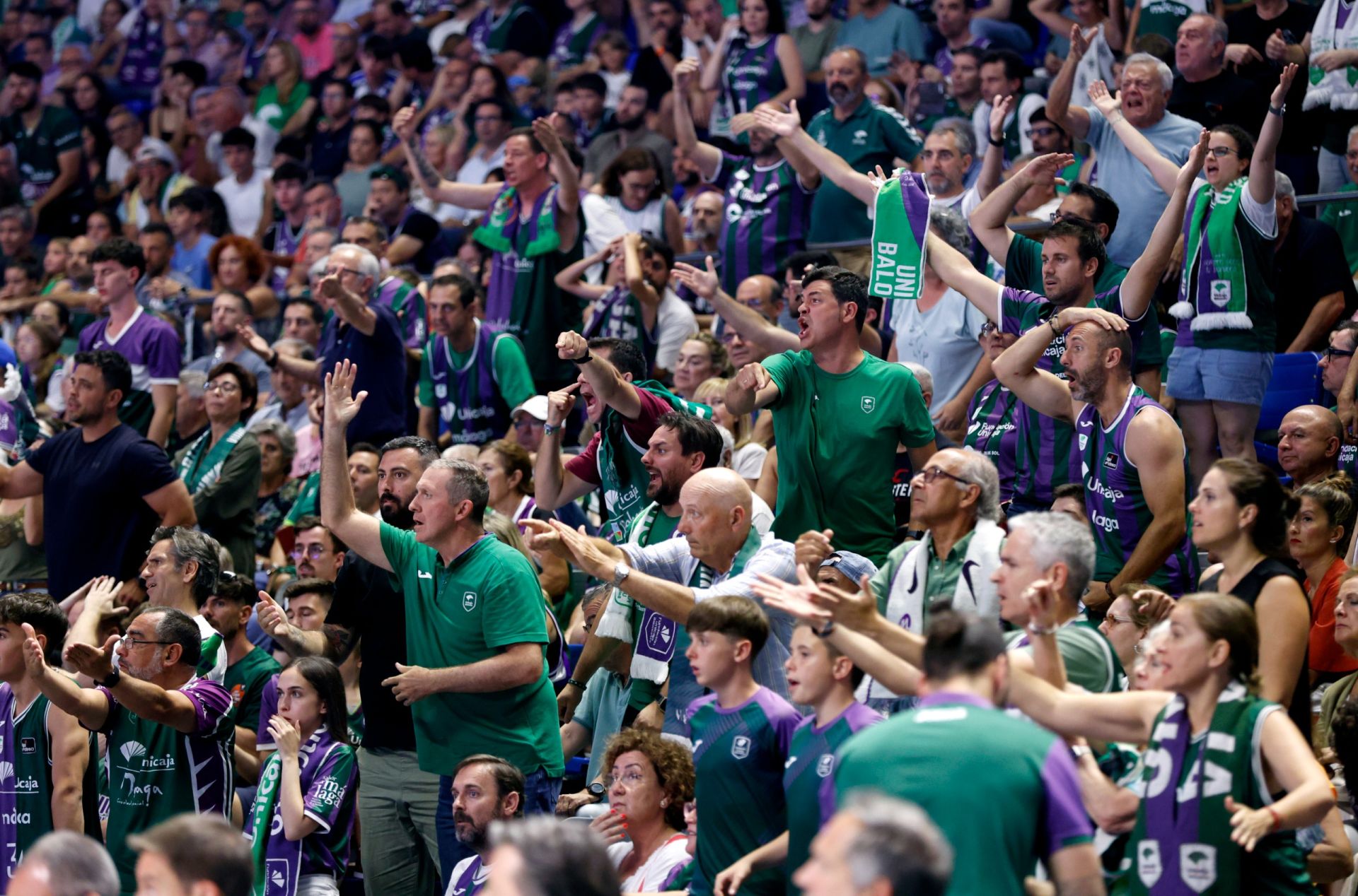 El cuarto duelo entre Unicaja y Real Madrid, en imágenes