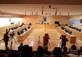 Vista del salón de plenos en una imagen de archivo.