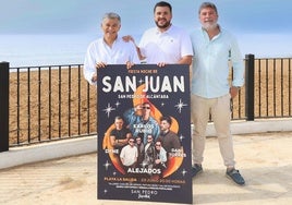 El teniente de alcalde sampedreño, Javier García, y el concejal de Juventud, Alejandro González, han presentado la velada.