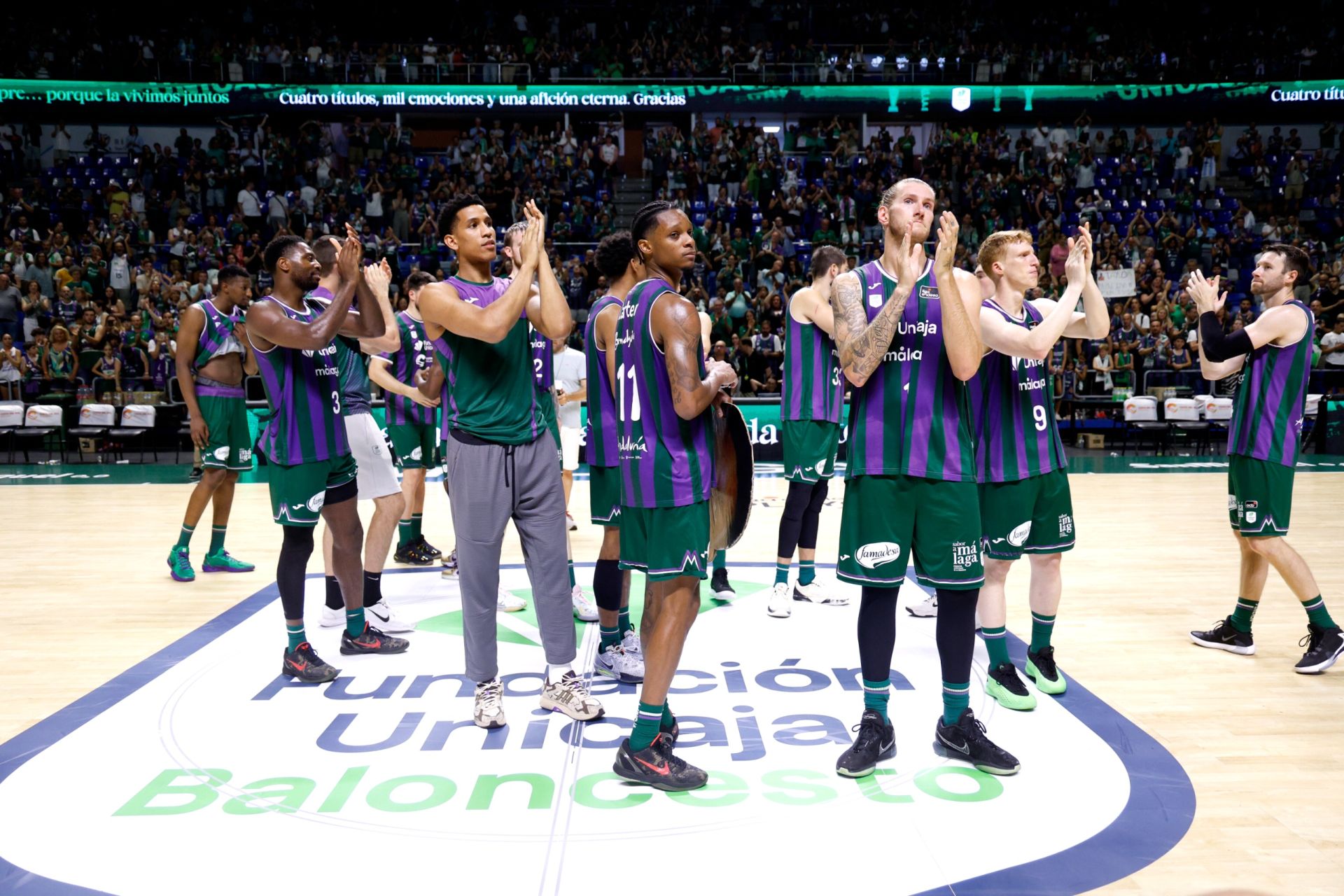 El cuarto duelo entre Unicaja y Real Madrid, en imágenes