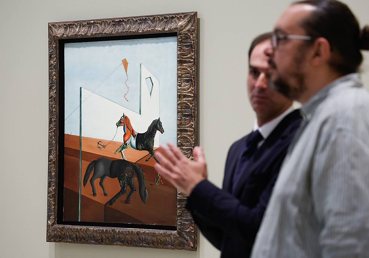 La surrealista 'Le dimanche o Rut Marin' sirve de cartel a la exposición de Óscar Domínguez en el MPM.