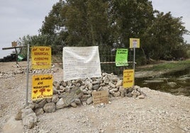 Las empresas de la gran depuradora en la Vega de Mestanza paran las obras por amenazas a trabajadores y sus familias