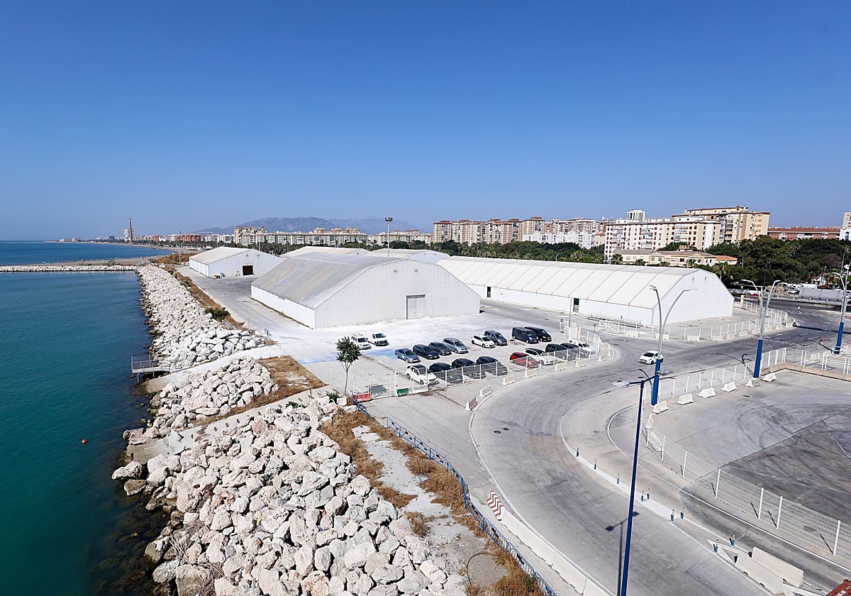 Pastilla del Puerto en la que está prevista que se ubique el Auditorio de Málaga.