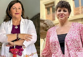 Lourdes Moreno y María Rosales, regidora y pregonera de la Real Feria de Agosto de Antequera