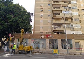 Estudios geotécnicos para las obras del metro en la calle Santa Elena.
