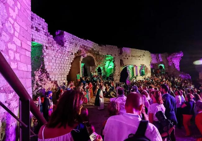 Escenificación en el castillo de La Estrella.