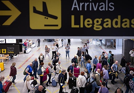 Vista de la zona de Llegadas del aeropuerto de Málaga.