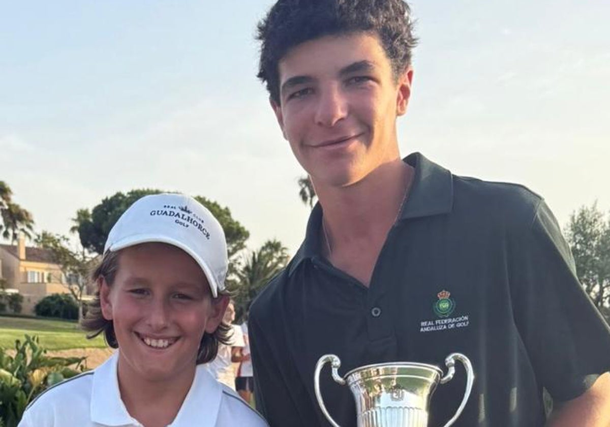 Los malagueños Óliver De Wint y Diego Gross, campeones de España de golf en categoría infantil y benjamín