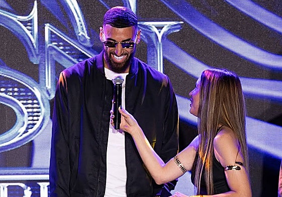 Duarte, durante la gala de la liga de Puerto Rico.