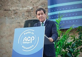 Juan Manuel Rosillo, durante su intervención en el encuentro de la ACP.