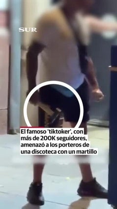 Arrestado El Churumbel en el Centro de Málaga por alterar el orden público con un martillo