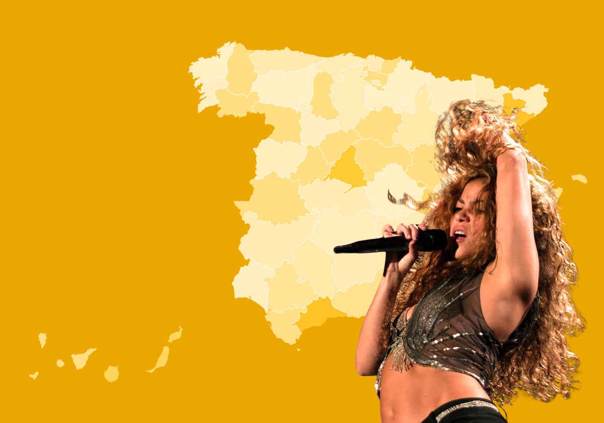 Málaga es la provincia con más Shakiras y Beyoncés de toda España