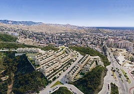 Recreación del proyecto para construir 72 casas adosadas en la zona de El Atabal.