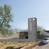 Recreación del futuro parque de bomberos.