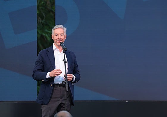 José María Hernández, durante su intervención.