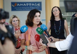 La consejera Rocío Blanco, durante la visita a las instalaciones de Amappace.