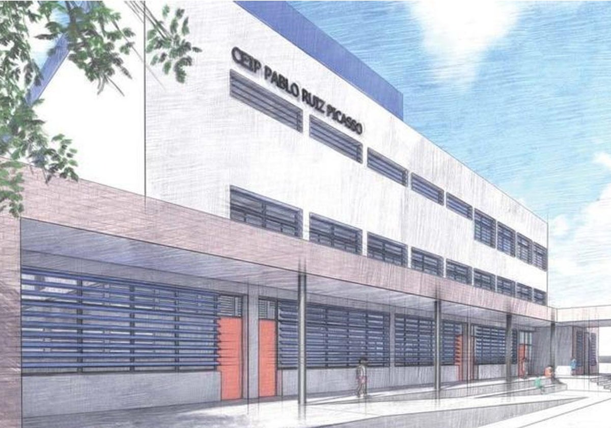 Imagen del proyecto del nuevo CEIP Pablo Ruiz Picasso de Fuengirola.