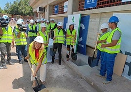 Carolina España, hoy, en Málaga.