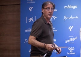 Loren Juarros, durante la presentación de Eneko Jauregi.