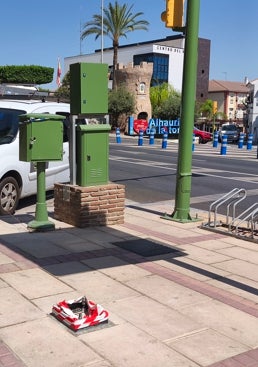Imagen - Base para uno de los nuevos parquímetros.