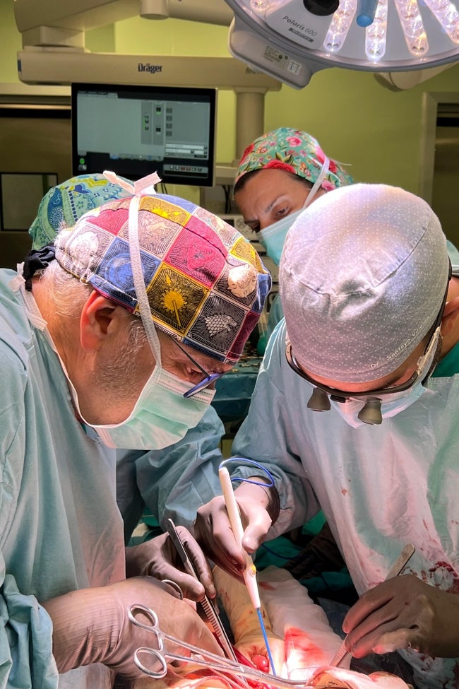 Una intervención en el Hospital Regional Universitario de Málaga.