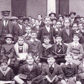 Grupo de alumnos del Instituto en 1916.