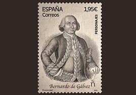 Correos emite un sello dedicado al estadista malagueño Bernardo de Gálvez
