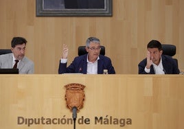 Salado, en el centro de la imagen, este miércoles durante una de las votaciones.
