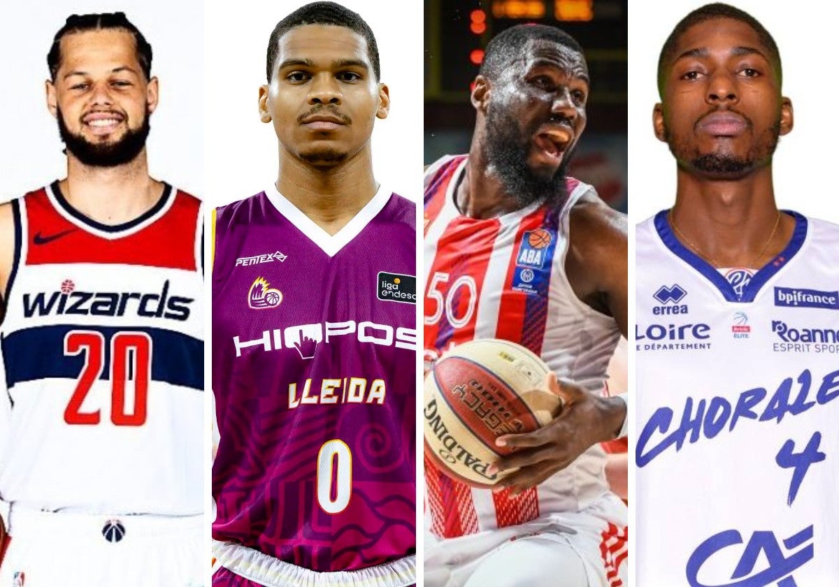 Jordan Schakel (Oostende), Demajeo Wiggins (Karditsa), Ben Bentil (Mersin) y Ronald March (Mersin).
