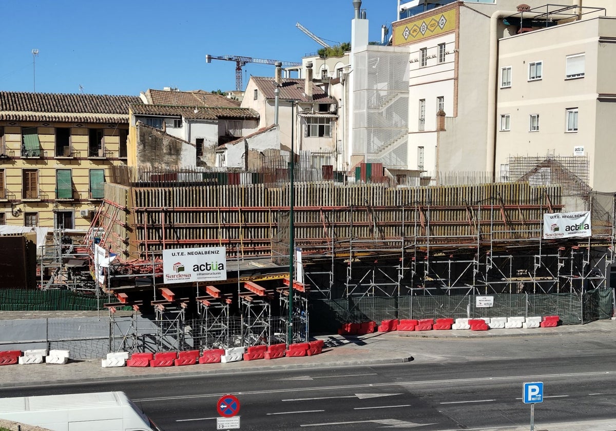 La construcción del Neoalbéniz se encuentra en estos momentos en el alzado de la primera planta.