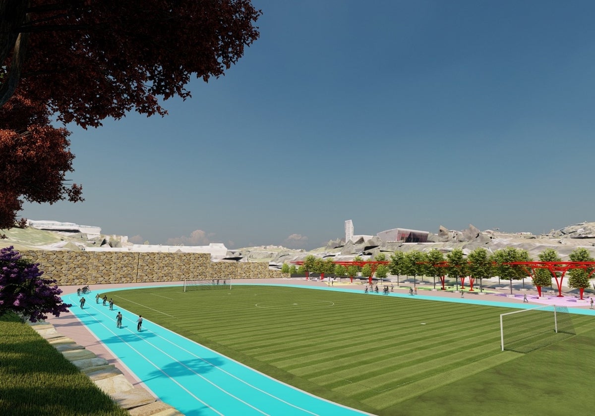 Imagen virtual del proyecto del velódromo facilitada por el Ayuntamiento de Estepona