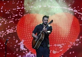 Luis Fonsi, durante el concierto.