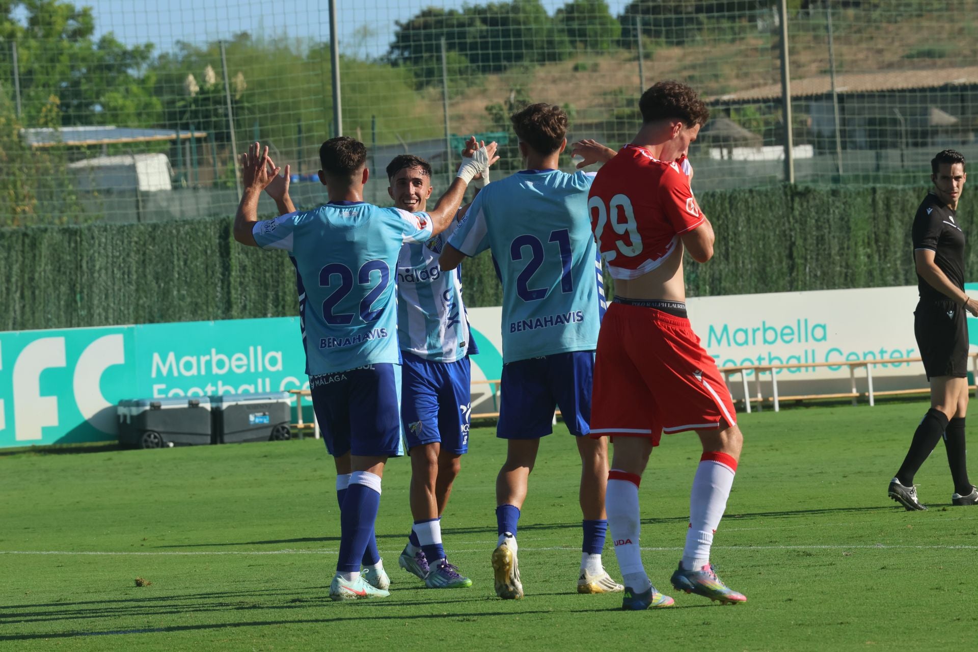 El amistoso Almería- Málaga, en imágenes