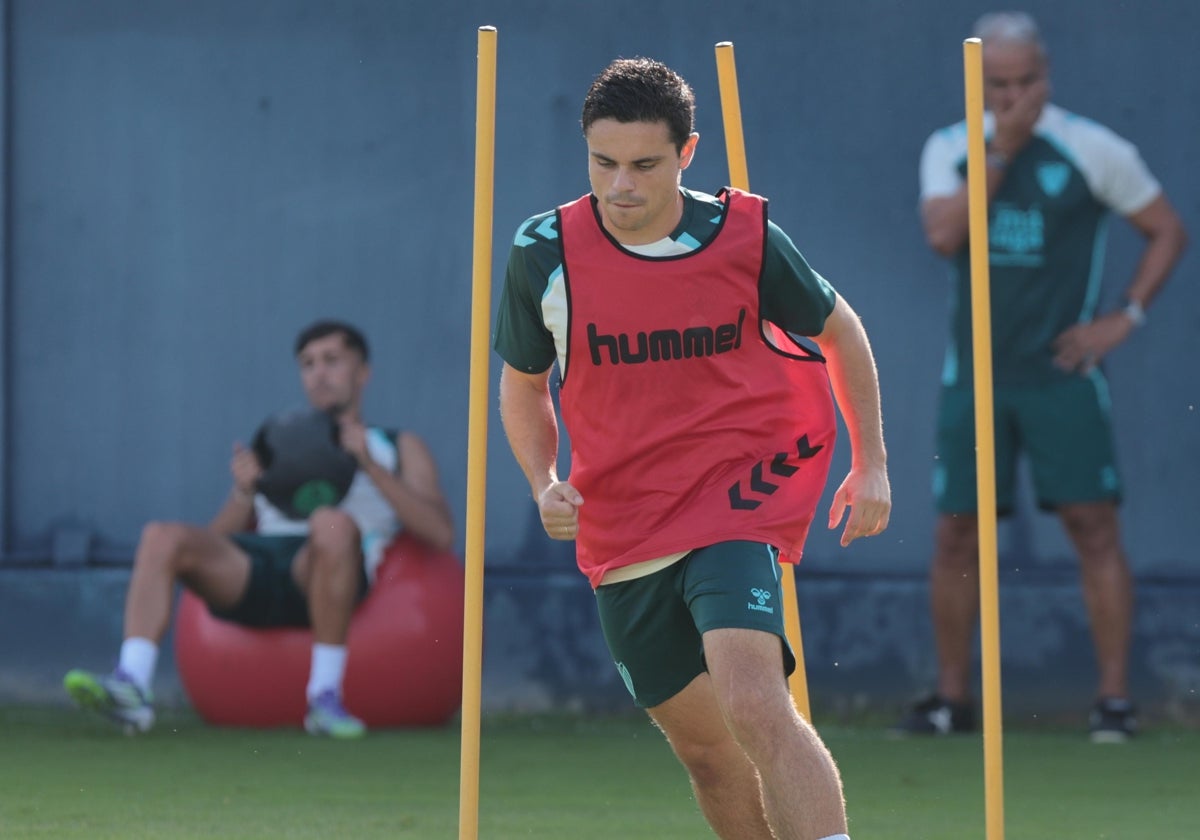 Sangalli, en un entrenamiento de esta pretemporada.