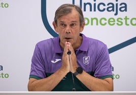 Juanma Rodríguez, durante la presentación de Xavier Castañeda.