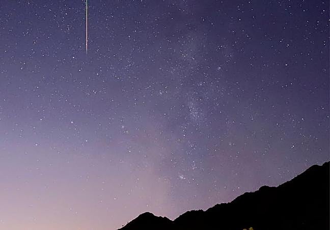 Fotografía hecha con telescopio desde la venta El Refugio.