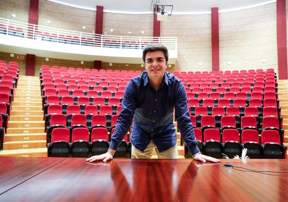 Antonio Joaquín Rico, en el aula magna de la Facultad de Derecho de la UMA.
