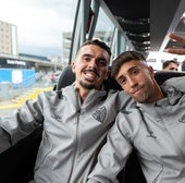 Joaquín y Larrubia, ayer en el viaje a Oxford.