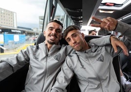 Joaquín y Larrubia, ayer en el viaje a Oxford.
