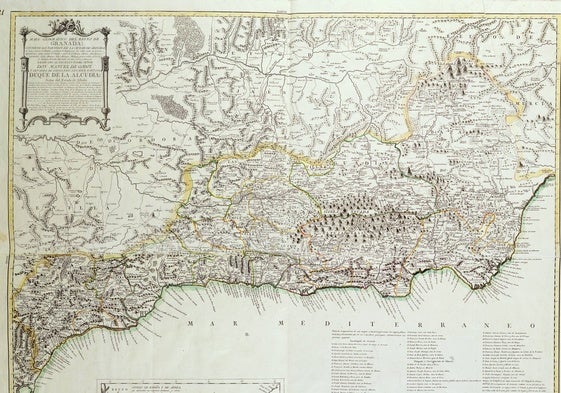Mapa del Reyno de Granada.